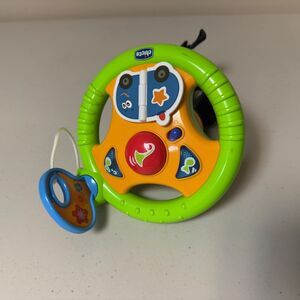 Baby Driver Toy Steering Wheel Stroller Attachment Toddler Sounds Lights Play